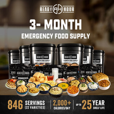 3-Month Emergency Food Supply (2,000+ calories/day)